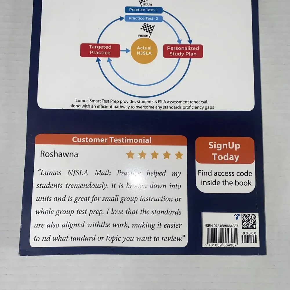 Njsla by Lumos Learning Ser.: New Jersey Student Learning Assessments (NJSLA)...